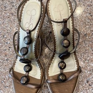 Jessica Simpson beaded wedge